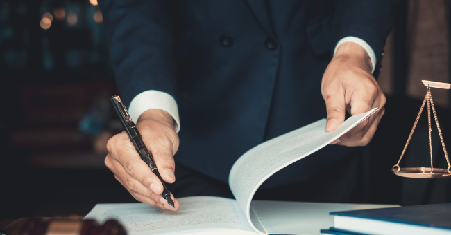 Post para Instagram Estudio Jurídico Simple Azul (Anuncio de una imagen para LinkedIn)